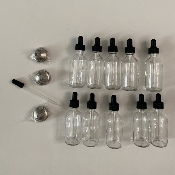 10pc Wholesale Dropper Bottle with droppers and 3 funnels, 1 spare dropper. 2 oz - Picture 2 of 6